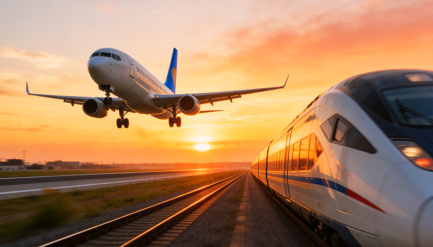 飞机VS火车对比图2