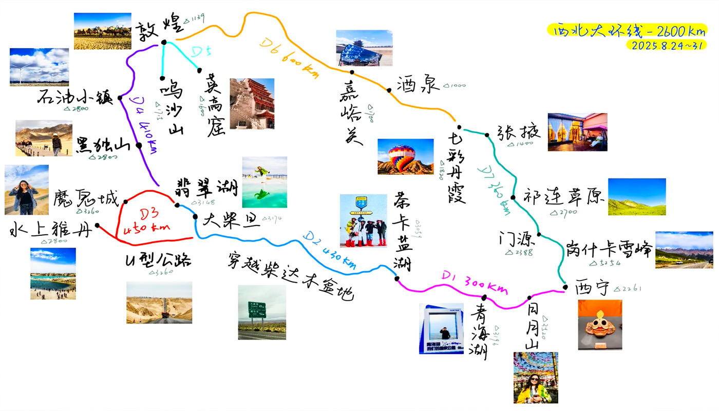 青甘大环线地图
