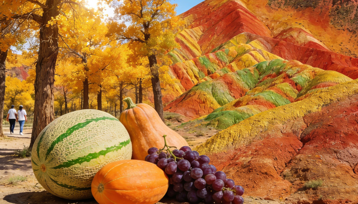 青甘环线秋季对比风景